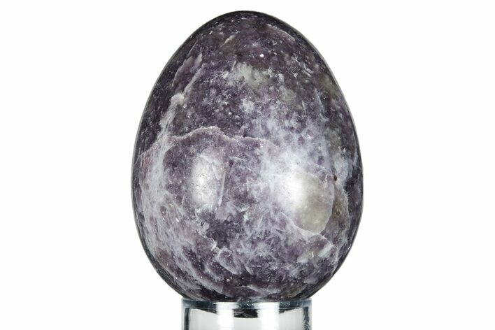 Polished Purple Lepidolite Egg - Madagascar #250851